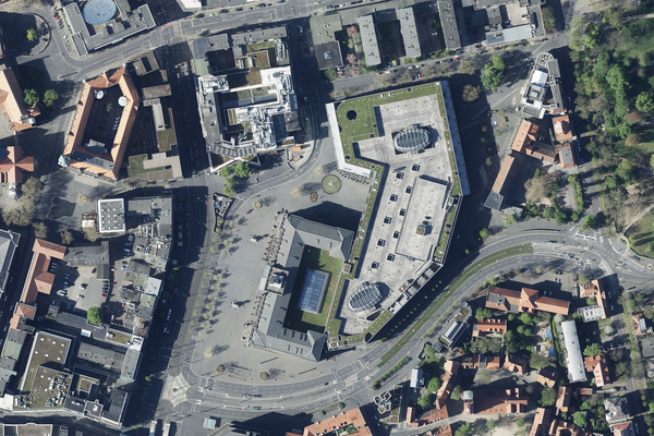 Luftbild Schlossplatz, Bildflug 2023 (Wird bei Klick vergrößert)